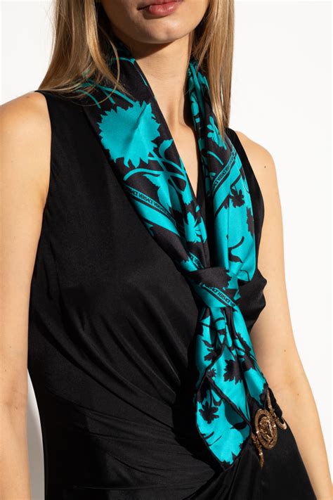 versace scaroe|Versace silk scarf women.